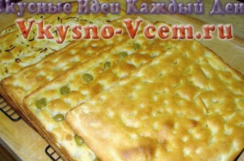 आलू के साथ इतालवी focaccia