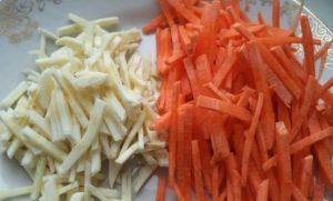 गाजर चावल का सूप