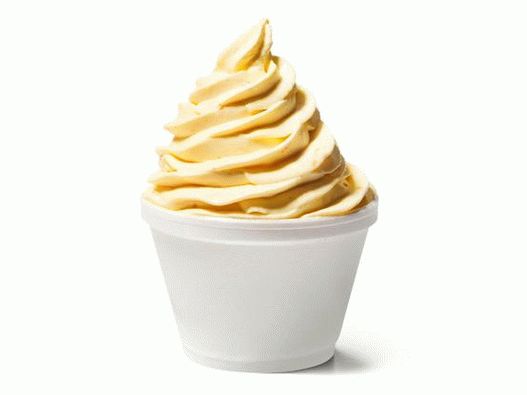एक नारंगी-वेनिला कस्टर्ड आइसक्रीम की फोटो