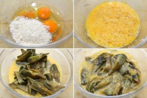 आर्टिचोक के साथ आमलेट