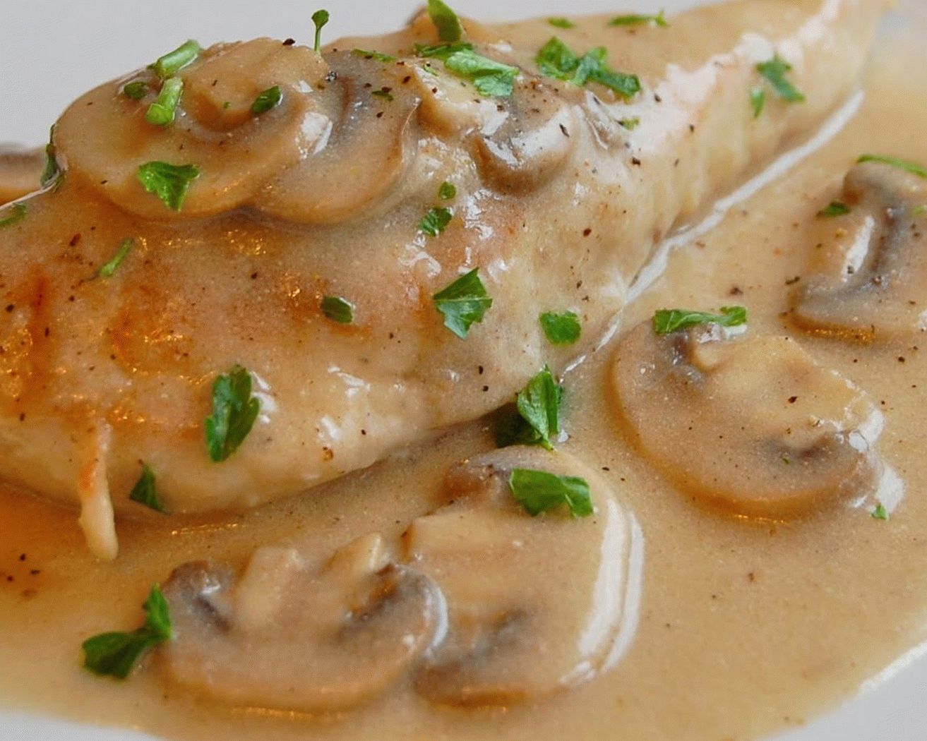 Champignon क्रीम सॉस