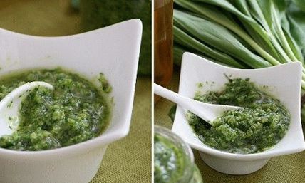 सूस पेस्टो-स-cheremshoy