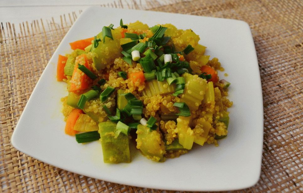 क्विनोआ स्टीम्ड सब्जियां