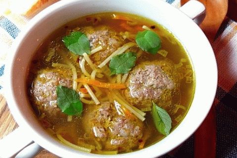 एक प्रकार का अनाज सूप के साथ सिंदूर सूप