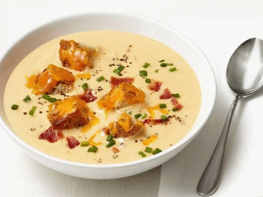ब कन और पन र croutons क  स थ फ ट  एप पल स प