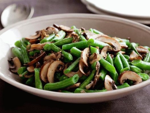 फ ट  ग र न मशर म और shallots क  स थ स म